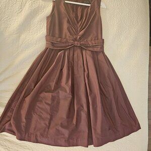 Burgundy Cocktail Dress with Pockets!